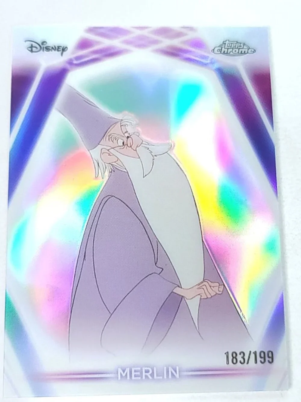 Merlin Topps 2026 Disney Neon Holo Chrome Refractor Limited 183/199 CNE